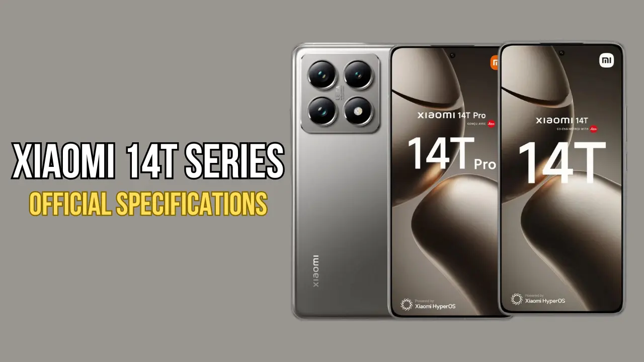 Official specifications of Xiaomi 14T Series