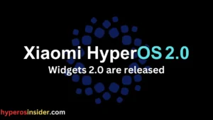 HyperOS 2.0 widgets