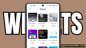HyperOS 2 widgets