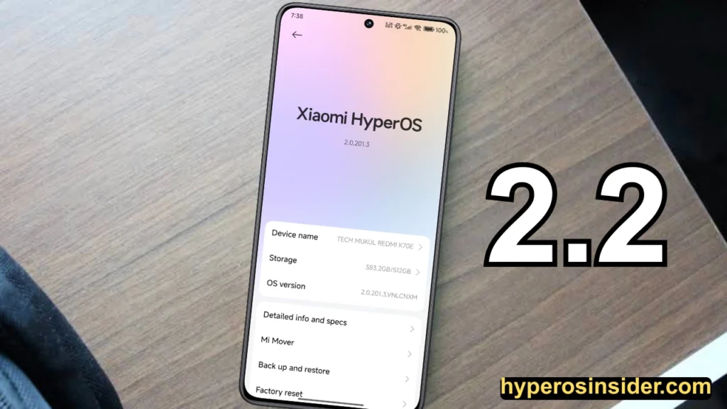 HyperOS 2.2 updates